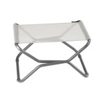 Repose - pieds pliant en acier beige l51xl66xh35 Repose - pieds pliant en acier beige l51xl66xh35