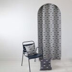 Rideau en coton bleu et blanc 150x250 Rideau en coton bleu et blanc 150x250