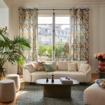 Rideau en coton ecru 145x270 cm Rideau en coton ecru 145x270 cm