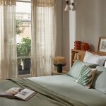 Rideau en coton ecru 150x280 cm Rideau en coton ecru 150x280 cm