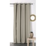 Rideau en coton et en lin beige 135 x 260 cm Rideau en coton et en lin beige 135 x 260 cm