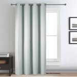 Rideau dco uni occultant et thermique polyester gris perle 140x260 cm