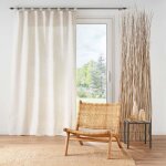 Rideau �cru � passants pliss�s 140 x 240 cm