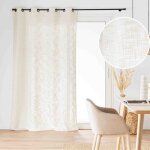 Rideau effet lin tiss� 140x260cm