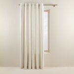 Rideau � effet satin� blanc 200x277 cm