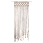 Rideau fil en macram coton 200x90cm