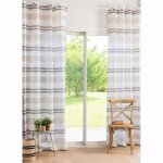 Rideau  ?illets en coton  rayures  l'unit 140x250