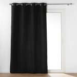 Rideau isolant thermique uni noir