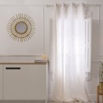 Rideau lin 70% viscose 30% lin blanc 140x280 cm
