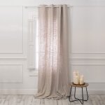 Rideau lin 70% viscose 30% lin naturel 140x280 cm Rideau lin 70% viscose 30% lin naturel 140x280 cm