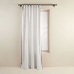 Rideau en lin blanc 135x280 cm Rideau en lin blanc 135x280 cm