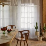 Rideau en lin blanc 140x280 cm Rideau en lin blanc 140x280 cm