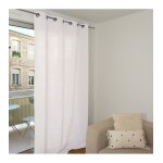 Rideau lin et coton 140x250 cm - ecru