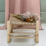 Rideau en lin rose 135x350 cm Rideau en lin rose 135x350 cm