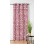 Rideau motifs ethniques rouge 140x240cm