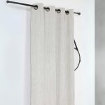 Rideau obscurcissant et isolant en velours c�tel� polyester / velours