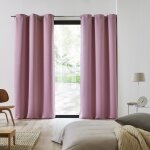 Rideau occultant  80% rose 117x137 cm