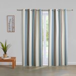 Rideau occultant en acrylique bleu gris 135x260cm