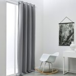 Rideau occultant  oeillets uni 140x240 cm