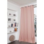 Rideau occultant total ?illet rose mc343 135x250