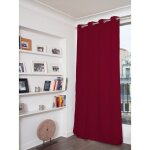 Rideau occultant total velours ?illet rouge mc214 135x260 Rideau occultant total velours ?illet rouge mc214 135x260
