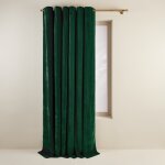 Rideau  oeillets dors vert 137x280 cm