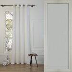 Rideau  oeillets toile de coton blanc 140x260