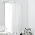 Rideau oeillets uni 140x240 cm blanc