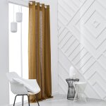 Rideau oeillets uni 140x240 cm marron