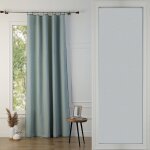 Rideau panneau lin lav cladon & noir 140x290