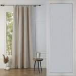 Rideau panneau lin lav� naturel 140x260