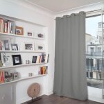 Rideau phonique occultant et thermique  moondream  polyester gris