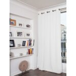 Rideau phonique velours ?illet blanc mc720 130x260 Rideau phonique velours ?illet blanc mc720 130x260