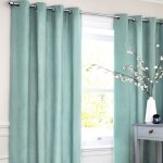 Rideau en polycoton bleu clair 140x250 Rideau en polycoton bleu clair 140x250