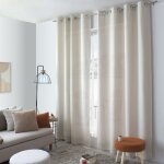 Rideau tamisant aspect chenill 140x240cm