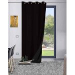 Rideau thermique aspect velours 140x260cm noir Rideau thermique aspect velours 140x260cm noir