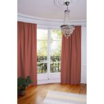 Rideau thermique galon fronceur rouge mc7005 130x250