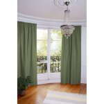 Rideau thermique galon fronceur vert mc533 130x250