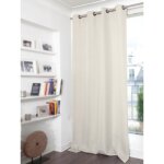 Rideau thermique occultant oeillet beige mc632 130x260