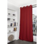 Rideau thermique occultant ?illet rouge mc310 140x260