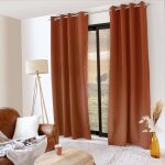 Rideau thermique terre cuite 135 x 240 cm Rideau thermique terre cuite 135 x 240 cm