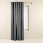 Rideau tissu à enduction pvc, occultant à 100% gris 200x270 cm Rideau tissu à enduction pvc, occultant à 100% gris 200x270 cm