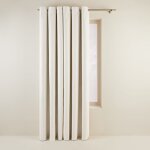 Rideau tissu obscurcissant à 80% blanc 145x280 cm Rideau tissu obscurcissant à 80% blanc 145x280 cm