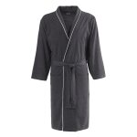 Robe de chambre chambray mixte carbone l