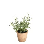 Romarin en pot effet terre cuite artificiel vert h14 Romarin en pot effet terre cuite artificiel vert h14