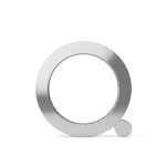 Roue porte - bijoux en metal chrome