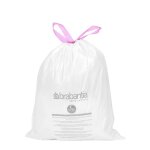 Rouleau 20 sacs poubelles 12 l code c blanc en plastique