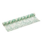 Rouleau film alimentaire r�utilisable en coton cir� vert et blanc