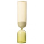 Sablier 30 minutes en verre vert 6. 5x6. 5x31 cm Sablier 30 minutes en verre vert 6. 5x6. 5x31 cm