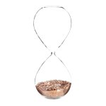 Sablier à paillettes en verre h 25 cm copper Sablier à paillettes en verre h 25 cm copper